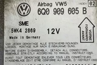 6Q0909605B Блок AirBag Volkswagen Passat B5 Арт e12642881, вид 1