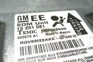 13251081 Блок AirBag Opel Astra H Арт e12642504, вид 2
