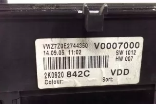 2K0920842C Щиток приборов (приборная панель) Volkswagen Caddy 3 Арт e12642062, вид 4