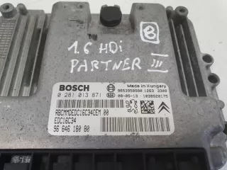 0281013871 9664618080 Блок управления двигателем Peugeot Partner 2 Арт e12619397, вид 2