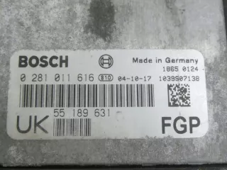 0281011616 55189631 Блок управления двигателем Opel Vectra C  Арт e12619227, вид 3