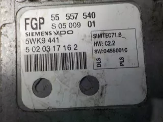 55557540 5WK9441 Блок управления двигателем Opel Vectra C  Арт e12619207, вид 2