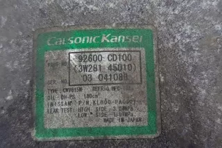 92600CD100 Компрессор кондиционера Nissan 350Z Арт e12612655, вид 3