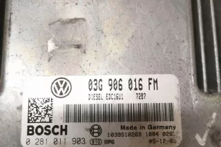 0281011903 Блок управления двигателем Volkswagen Golf 5 Арт e12590860, вид 4
