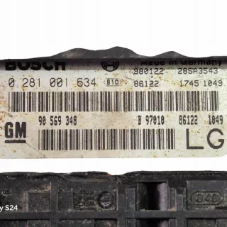0281001634 Блок управления двигателем Opel Vectra B Арт e12589990, вид 3