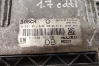 0281012694 Блок управления двигателем Opel Astra H Арт e12589617, вид 1