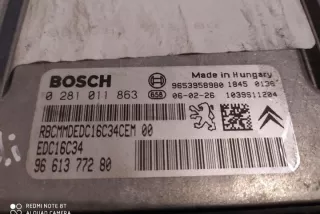 0281011863 Блок управления двигателем Citroen C5 1 Арт e12588379, вид 3