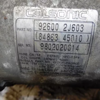 926002J603 Компрессор кондиционера Nissan Primera 11 Арт e12578628, вид 2
