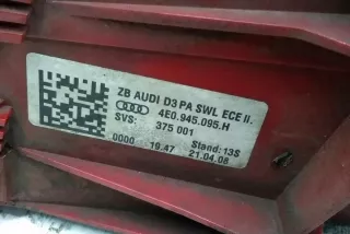 4E0945095H Фонарь задний левый Audi A8 D3 (S8) Арт e12576143, вид 4