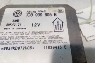 1C0909605B Блок AirBag Volkswagen Passat B5 Арт e12558685, вид 1
