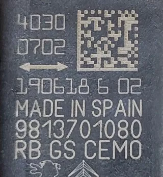 9813701080 Датчик удара Citroen DS7 Crossback Арт e12507325, вид 7