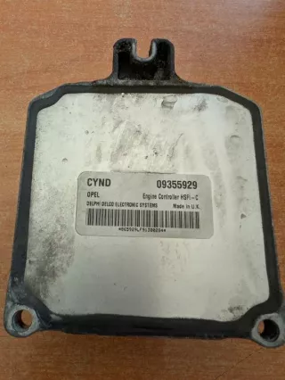 09355929 Блок управления двигателем Opel Astra G Арт e12485425, вид 1