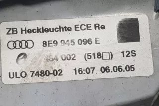 8E9945096E Фонарь задний правый Audi A4 B7 Арт e12426566, вид 2