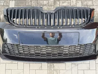 5E0807221F Бампер передний Skoda Octavia A7 Арт e12424290, вид 3