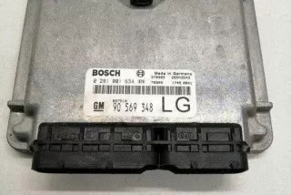 0281001634 Блок управления двигателем Opel Vectra B Арт e12421987, вид 1