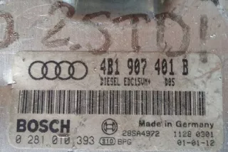 0281010393 Блок управления двигателем Audi A6 C5 (S6,RS6) Арт e12387880, вид 1