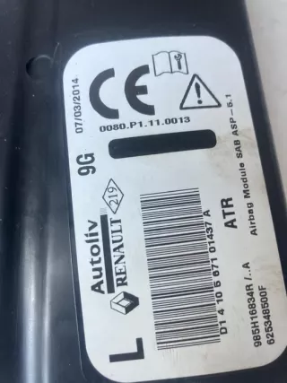 985H16834R Подушка безопасности Renault Captur Арт e12381069, вид 2