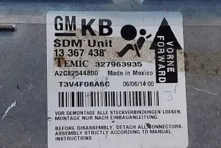 13367438 Блок AirBag Opel Corsa D Арт e12364475, вид 1
