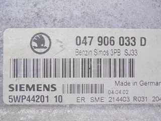 047906033D 5WP44201 Блок управления двигателем Skoda Fabia 1 Арт e12320801, вид 4