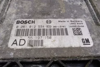 55197150 Блок управления двигателем Opel Vectra C  Арт e12319763, вид 1