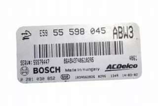 55579447 Блок управления двигателем Opel Zafira C Арт e12292921, вид 3
