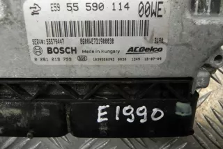 55590114 Блок управления двигателем Opel Corsa D Арт e12292782, вид 3