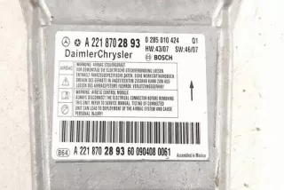 W221 2218702893 Блок AirBag Mercedes S W221 Арт e12272300, вид 2