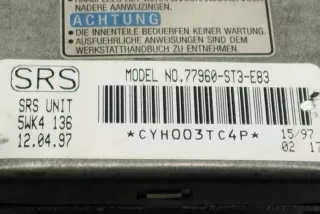 77960ST3E83 Блок AirBag Honda Civic 7 Арт e12271944, вид 2