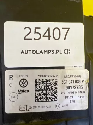 3G1941036P Фара правая Volkswagen Passat B8 Арт e12262446, вид 2