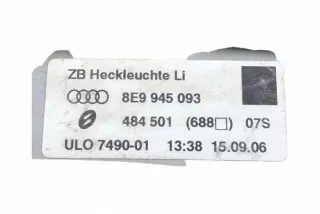 8E9945093 Фонарь задний левый Audi A4 B7 Арт e12253786, вид 2