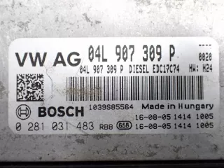 04L907309P 0281031483 Блок управления двигателем Volkswagen Touran 2 Арт e12245758, вид 4