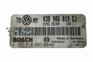 0281010665 Блок управления двигателем Volkswagen Passat B5 Арт e12245641, вид 4