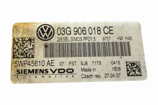 03G906018CE Блок управления двигателем Volkswagen Passat B7 Арт e12245575, вид 3