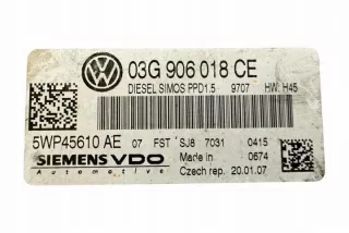 03G906018CE Блок управления двигателем Volkswagen Passat B7 Арт e12245563, вид 2