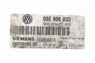 03E906033 Блок управления двигателем Skoda Fabia 1 Арт e12244736, вид 3