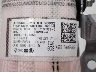 6V0880241D 6V0880241 Подушка безопасности Skoda Fabia 3 Арт e12230577, вид 3