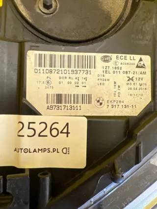 7317131-11 Фара левая BMW 5 F10/F11/GT F07 Арт e12207982, вид 2