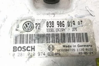 038906019AT Блок управления двигателем Volkswagen Bora Арт e12174215, вид 3