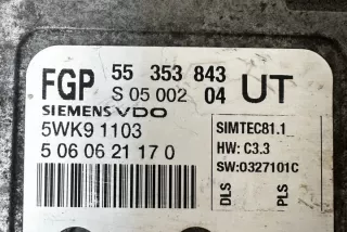 55353843 Блок управления двигателем Opel Zafira B Арт e12172408, вид 3