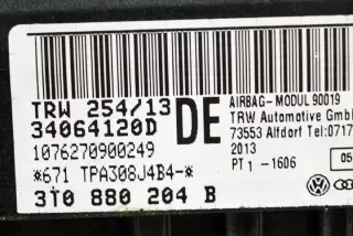 3T0880204B Подушка безопасности Skoda Superb 2 Арт e12156733, вид 2