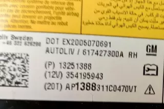 13251388 Подушка безопасности Opel Zafira C Арт e12155278, вид 1