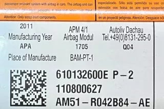 DXACB7, 110800627 Подушка безопасности Ford C-max 2 Арт e12149725, вид 3