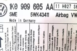 1K0909605AA Блок AirBag Skoda Fabia 2 Арт e12128809, вид 3