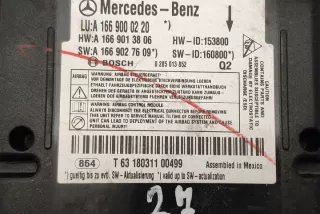 X166 A1669000220 Блок AirBag Mercedes ML/GLE W166 Арт e12128182, вид 1