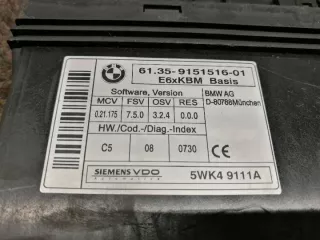 9151516 Блок управления (другие) BMW 5 E60/E61 Арт e12117155, вид 1