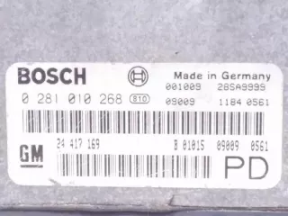 F75_ 0281010268 Блок управления двигателем Opel Zafira B Арт e12093508, вид 1