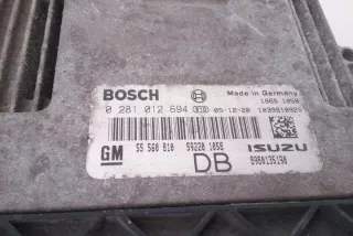 55560810 Блок управления двигателем Opel Astra H Арт e12093215, вид 3