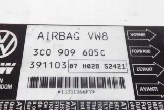 3C0909605C Блок AirBag Volkswagen Passat B6 Арт e12069687, вид 1