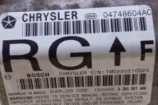 04748604AC Блок AirBag Chrysler Voyager 4 Арт e12069236, вид 2
