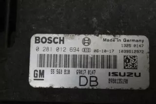 0281012694 55560810 Блок управления двигателем Opel Astra H Арт e12060224, вид 2